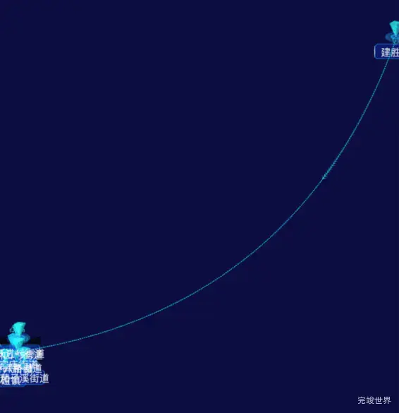 03 echarts重庆市大渡口区地图仿3d效果